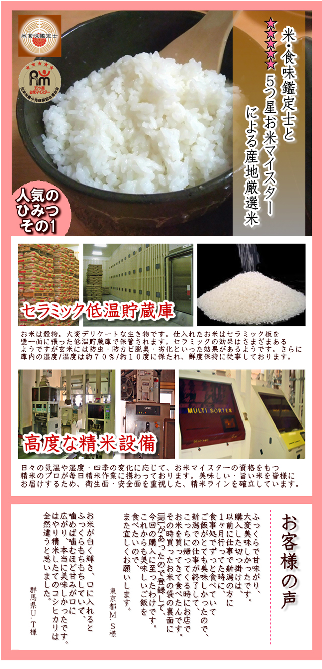 内祝い米・出産内祝い米・赤ちゃん体重米・新潟産コシヒカリ