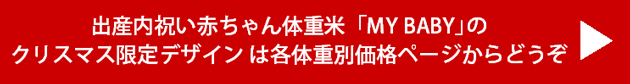 クリスマス限定デザインMYBABY米ギフト